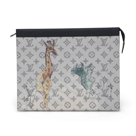 louis vuitton savane monogram|LOUIS VUITTON Savane Monogram Chapman Pochette Voyage .